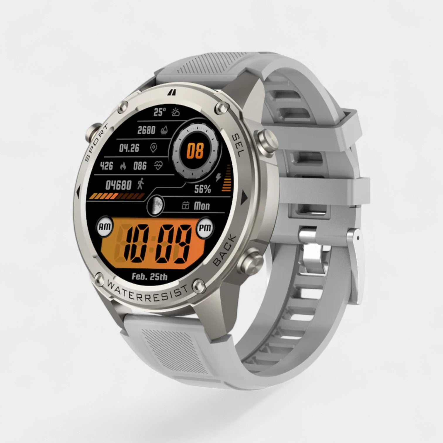 TrekSight X - wandelbestendig Smartwatch voor gezondheid, veiligheid en avontuur