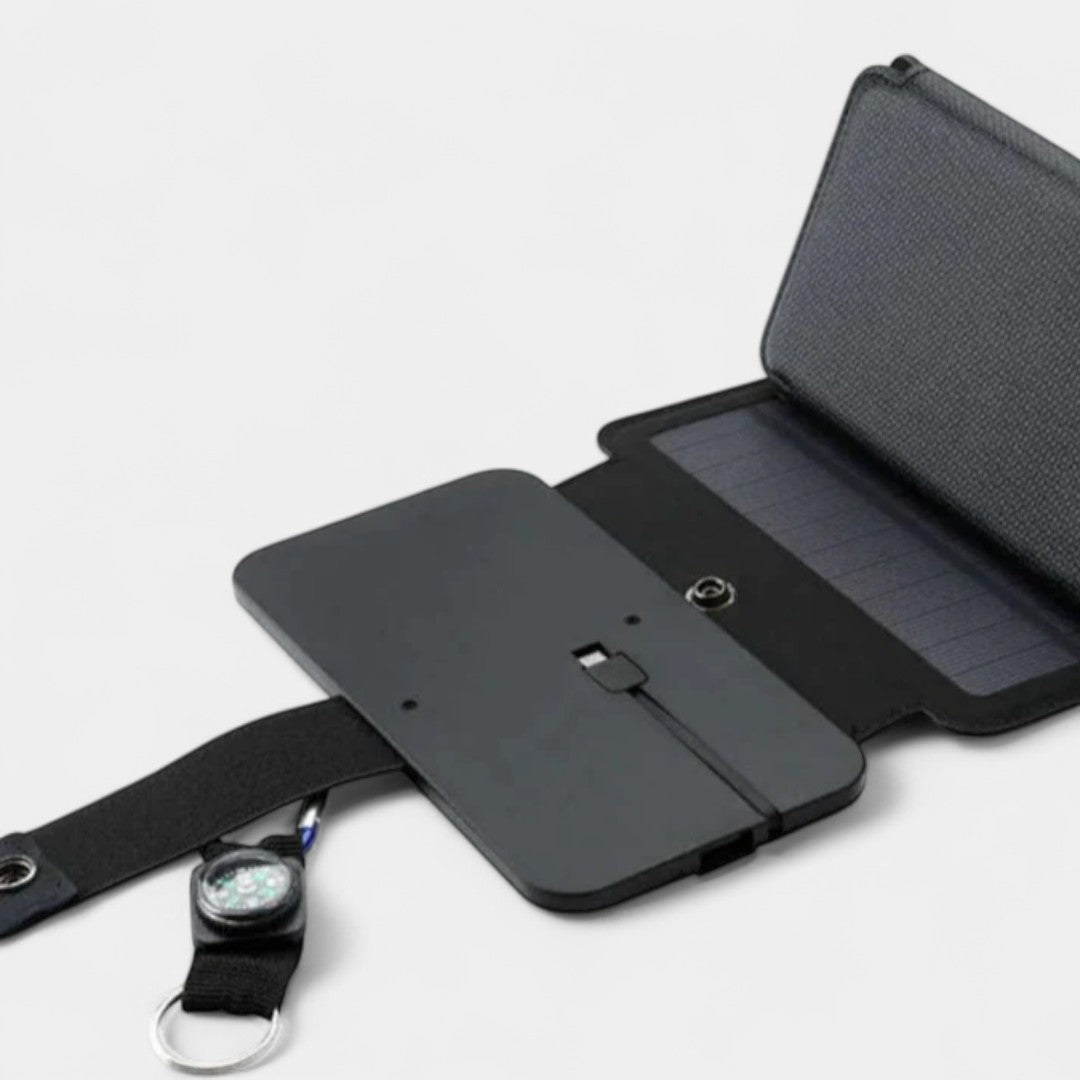 SunCharge™ Powerbank portatile con pannello solare - Trekking e escursioni