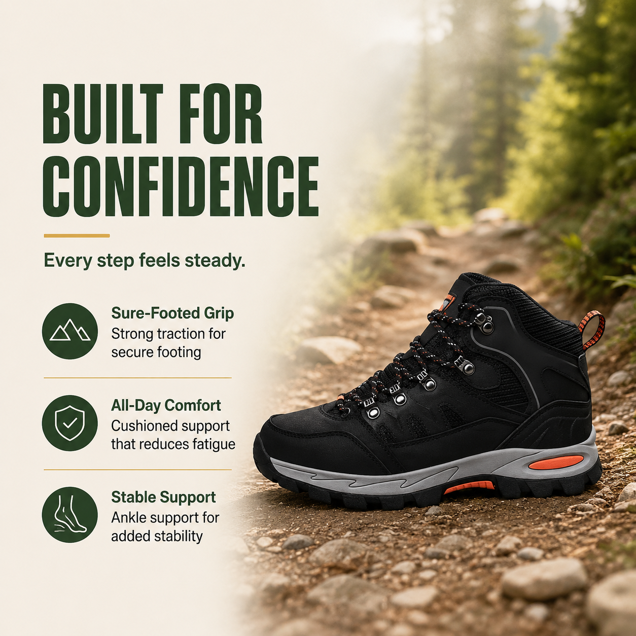 GlacierGrip™ Women’s Ski-Boot Hiking & Trekking Boots