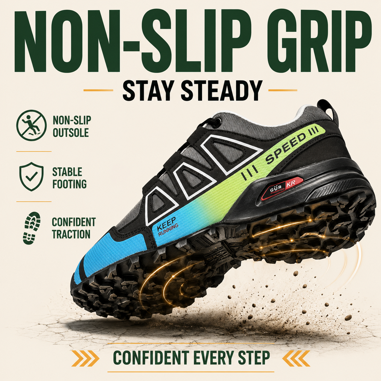 OrthoStride Original — Orthopedic Hiking Shoes for Pain-Free Steps & Natural Support (Unisex)