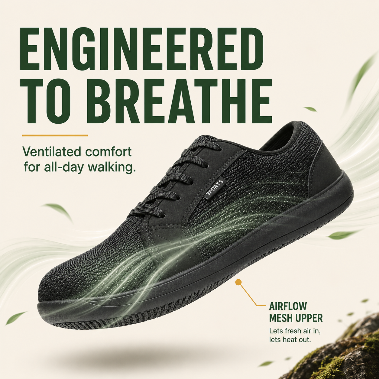 TerraBare™ Herren-Weitzehen-Wanderschuhe