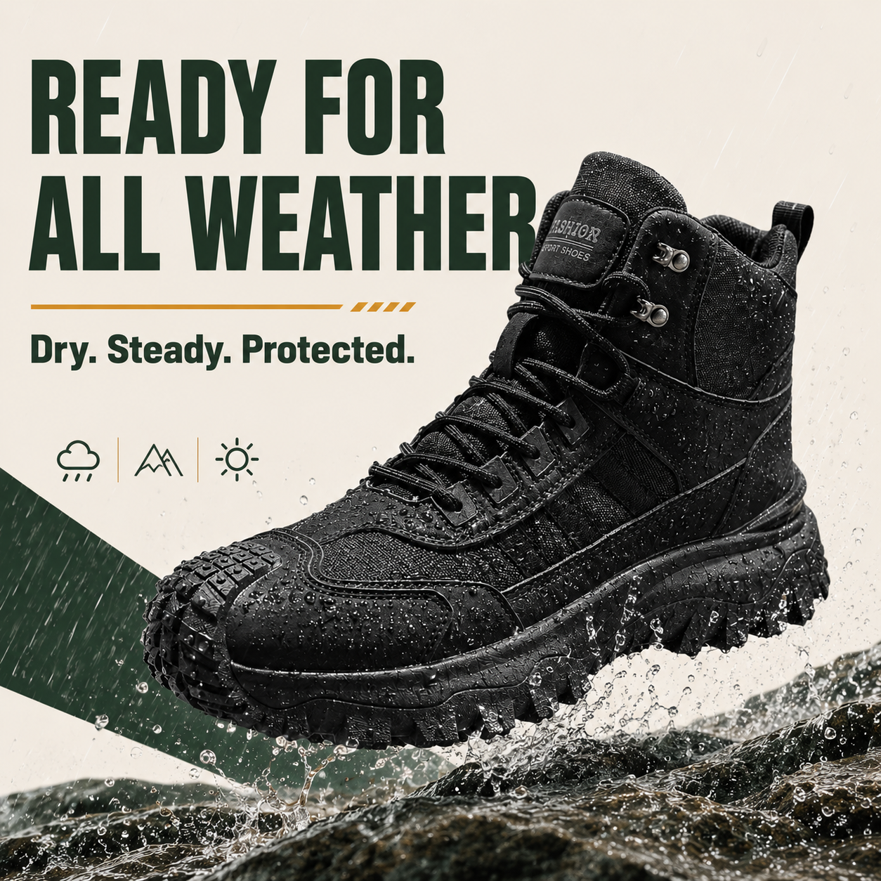 VentureStride™ Herren Outdoor-Wanderstiefel