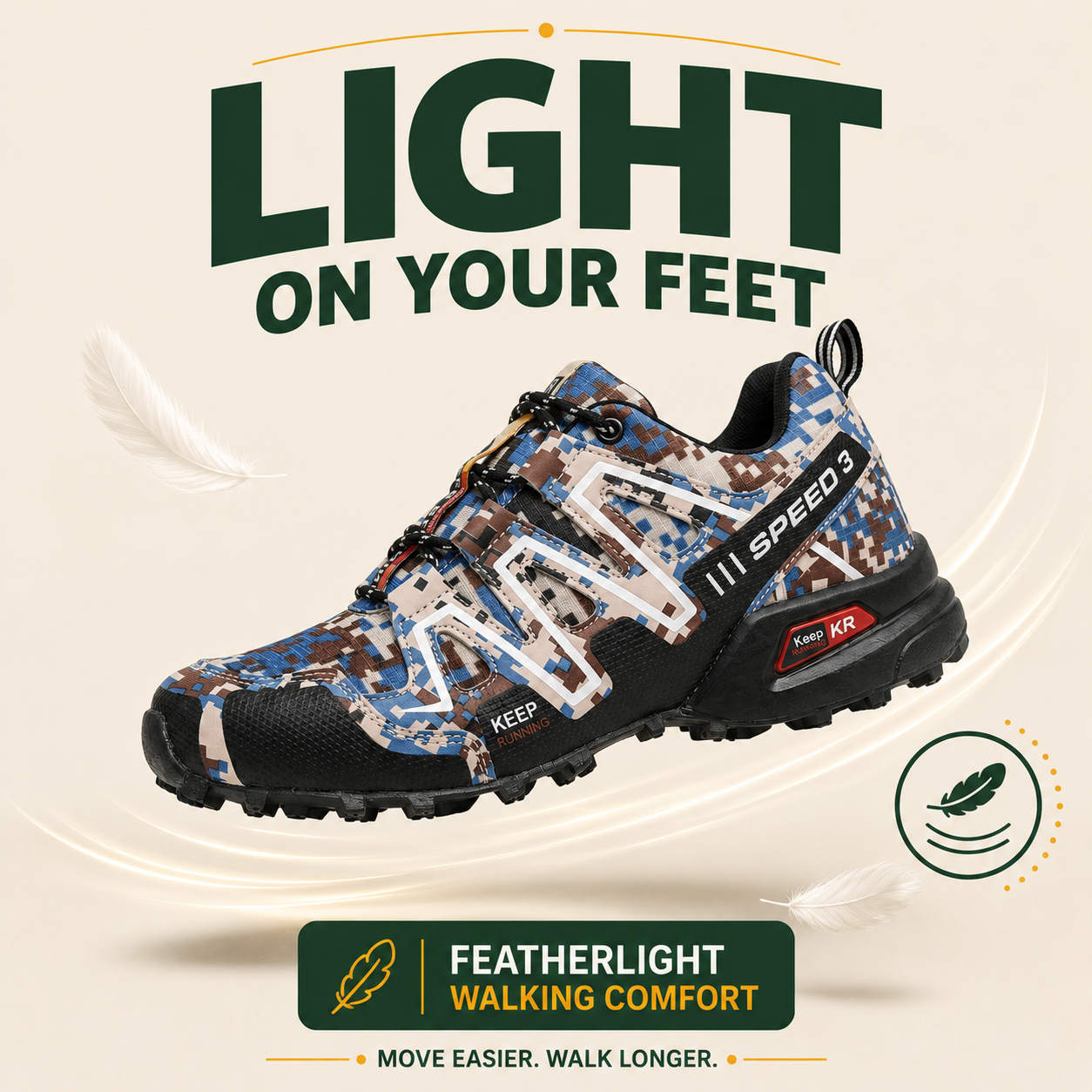 OrthoStride Terrain — Orthopedic Hiking Shoes for Pain-Free Steps & Natural Support (Unisex)