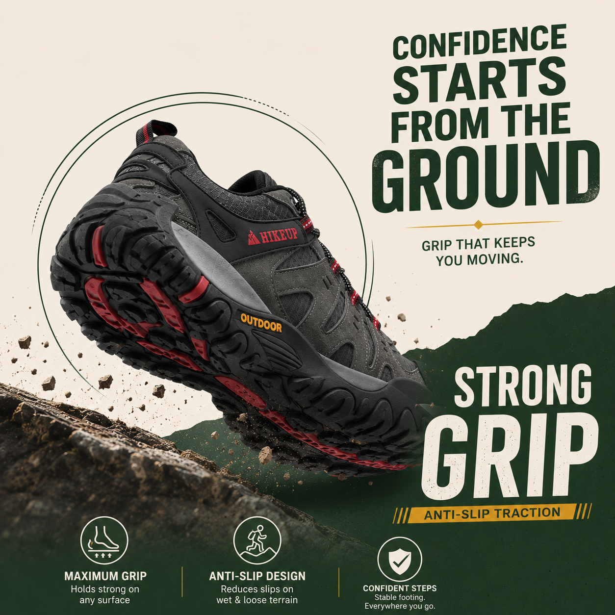 SummitShield™ Men’s Waterproof Trekking Shoes