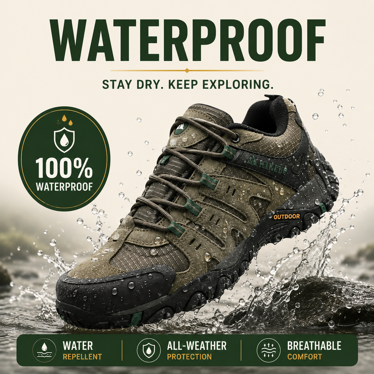 SummitShield™ Men’s Waterproof Trekking Shoes