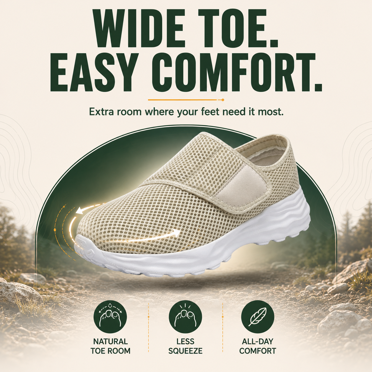 FlexiStep™ Atmungsaktive orthopädische Gleitschuhe