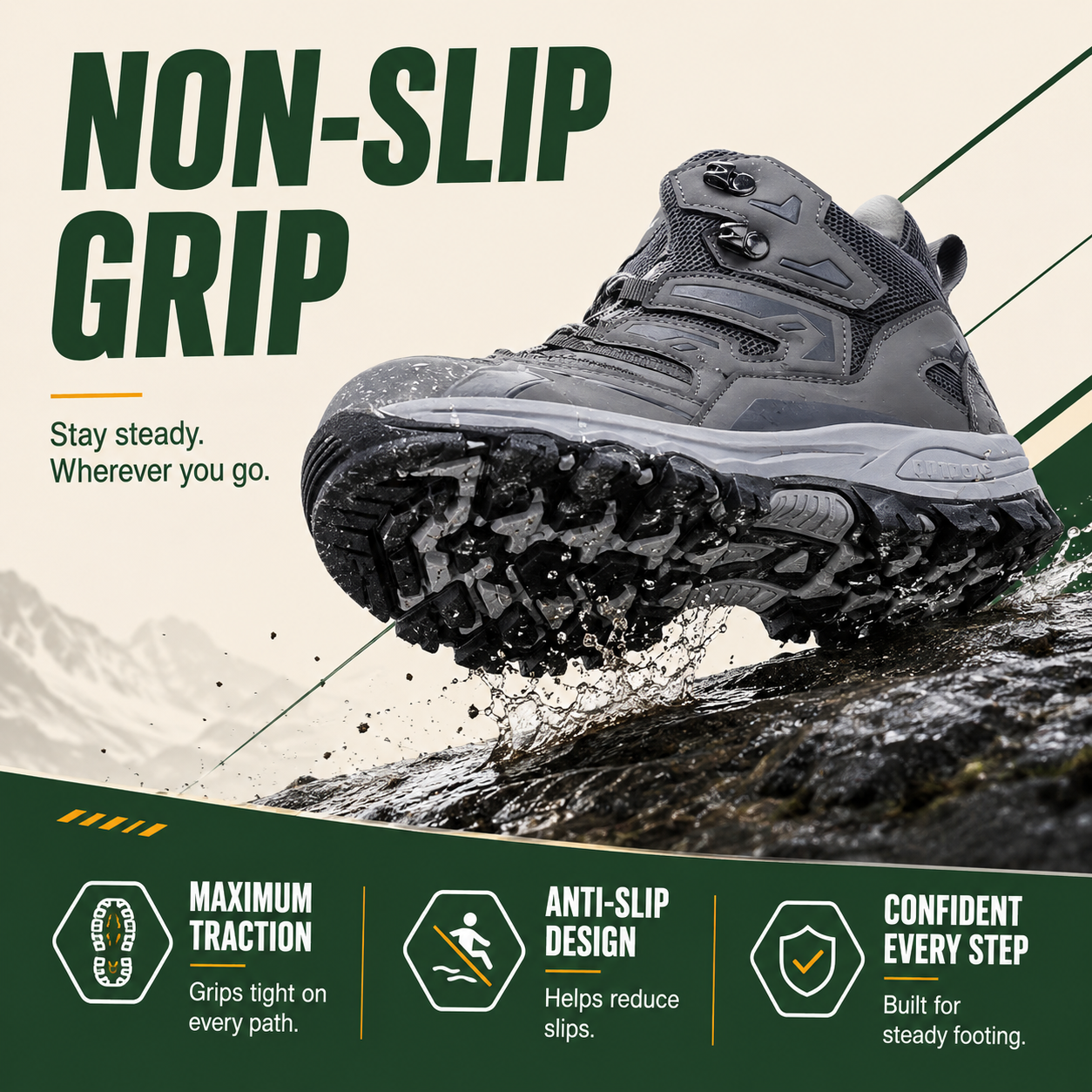 SummitGrip™ Women’s All-Terrain Hiking Boots