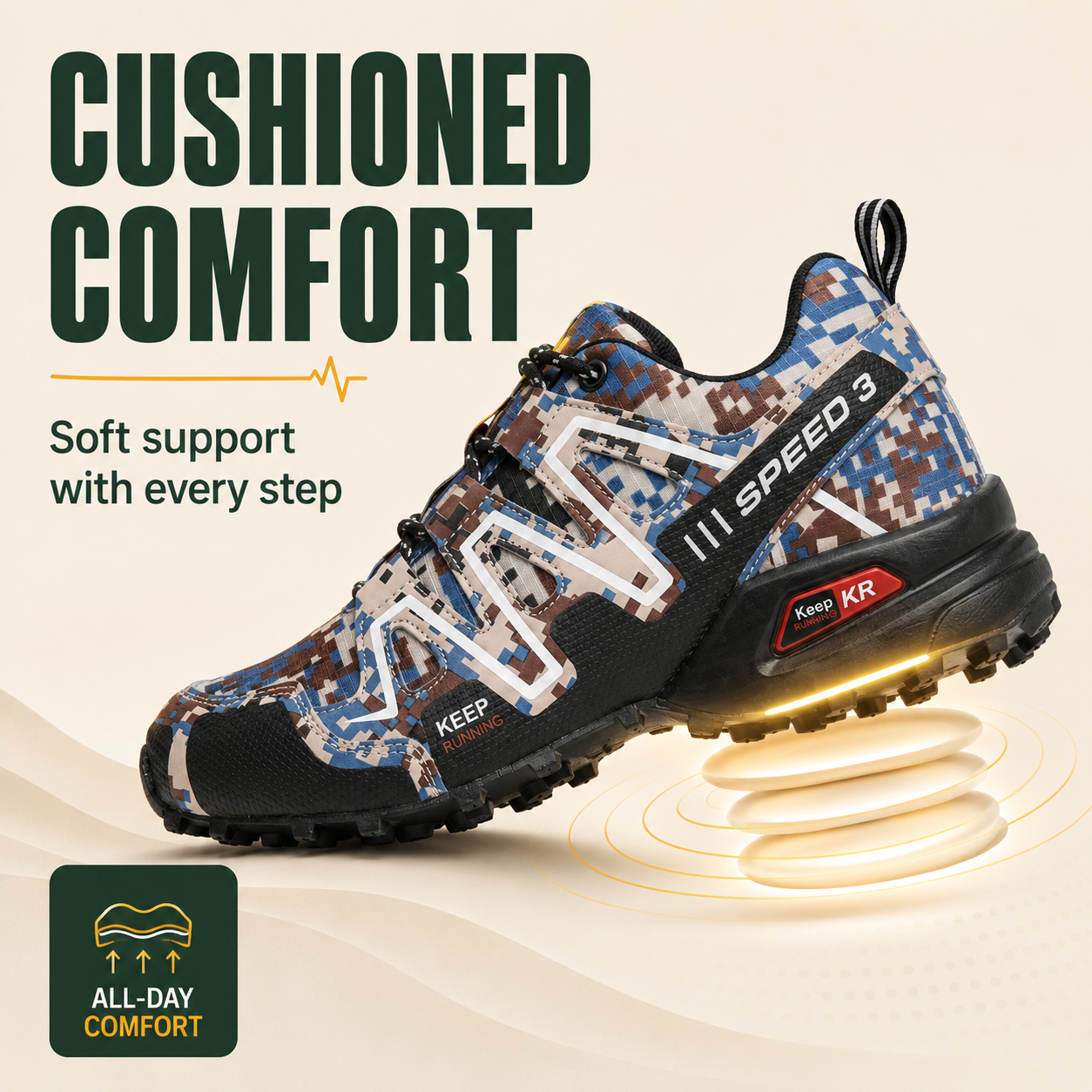 OrthoStride Terrain — Orthopedic Hiking Shoes for Pain-Free Steps & Natural Support (Unisex)