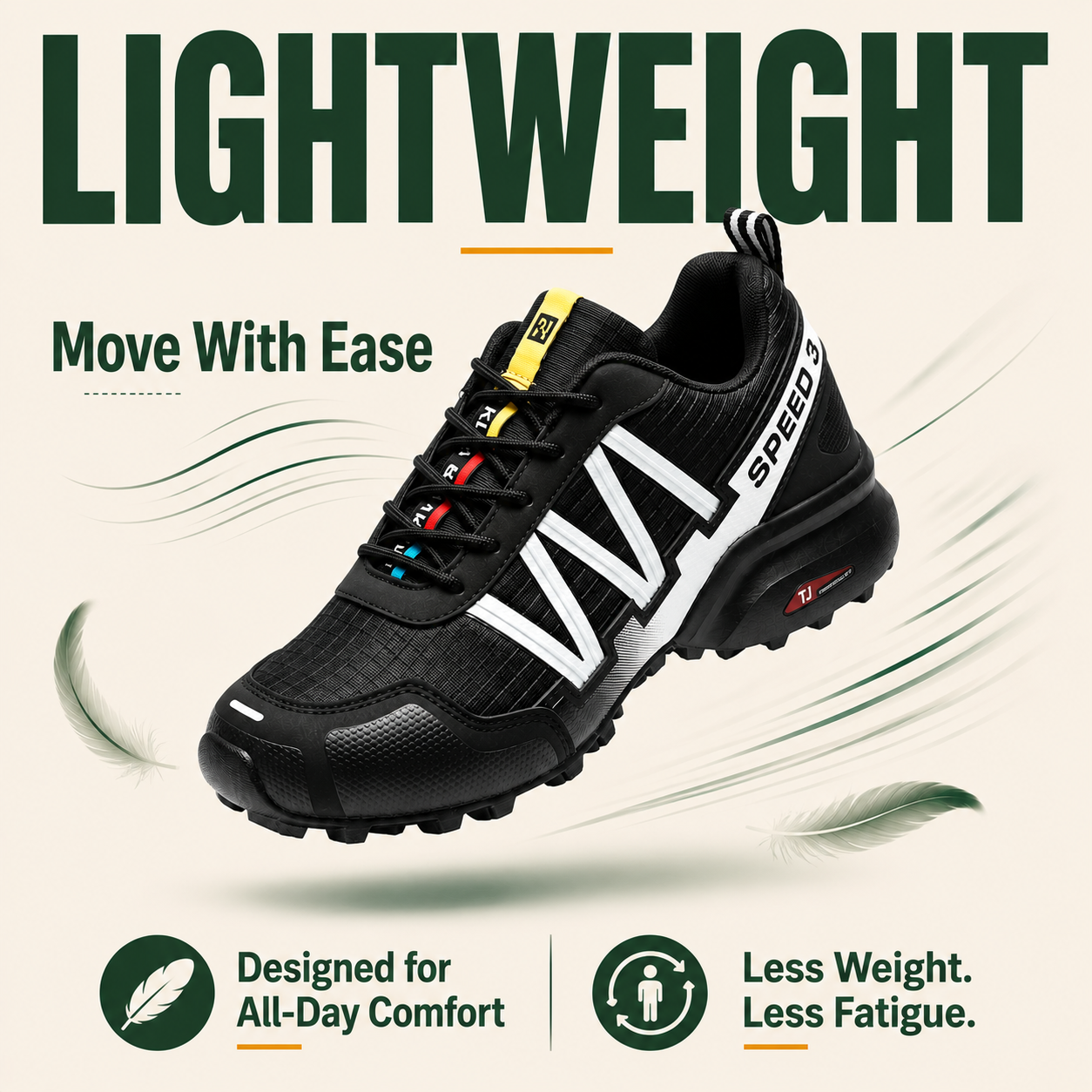 OrthoStride LightTrail — Orthopedic Hiking Shoes for Pain-Free Steps & Natural Support (Unisex)