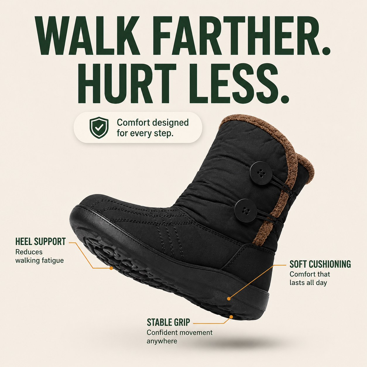 ThermaTrek™ Women’s Waterproof Fleece-Lined Winter Boots