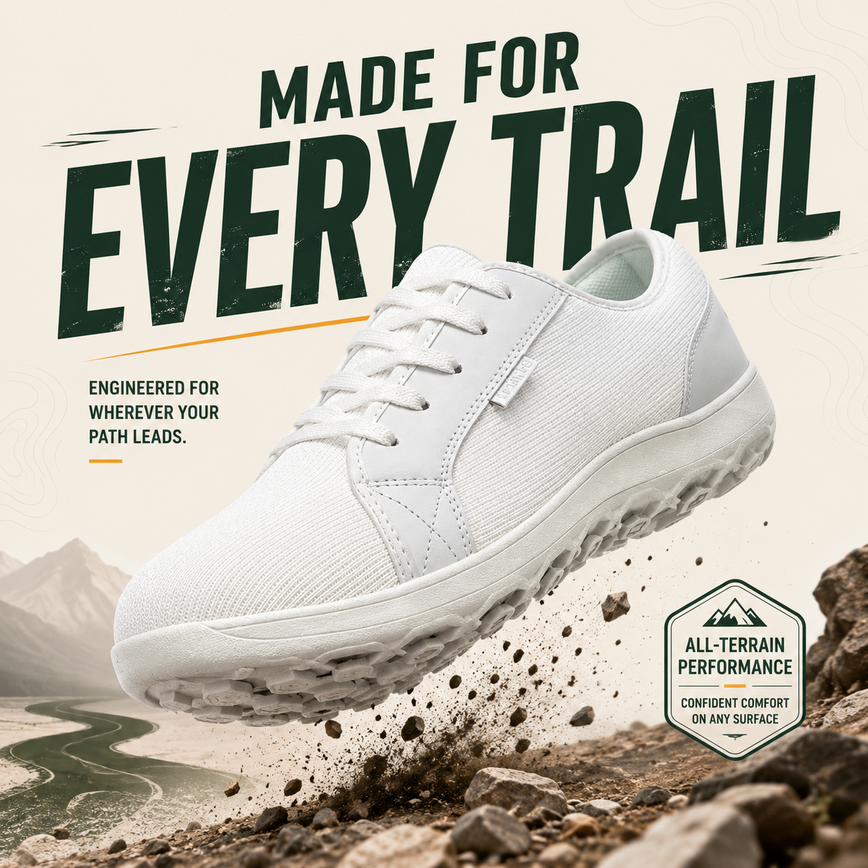 TerraBare™ Herren-Weitzehen-Wanderschuhe