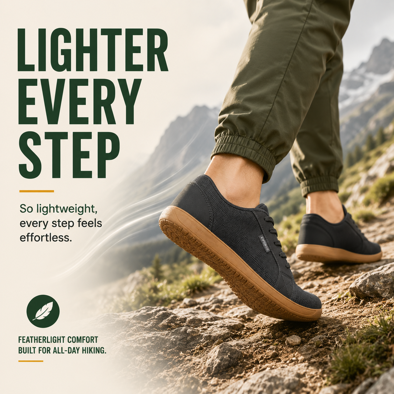 TerraBare™ Herren-Weitzehen-Wanderschuhe