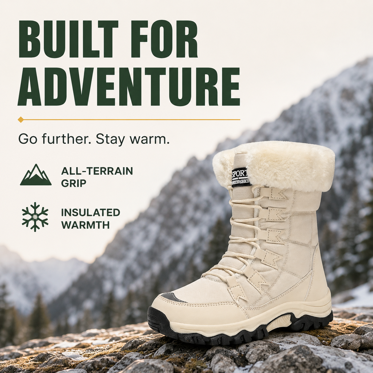 ArcticStride™ Wasserdichte Schneestiefel