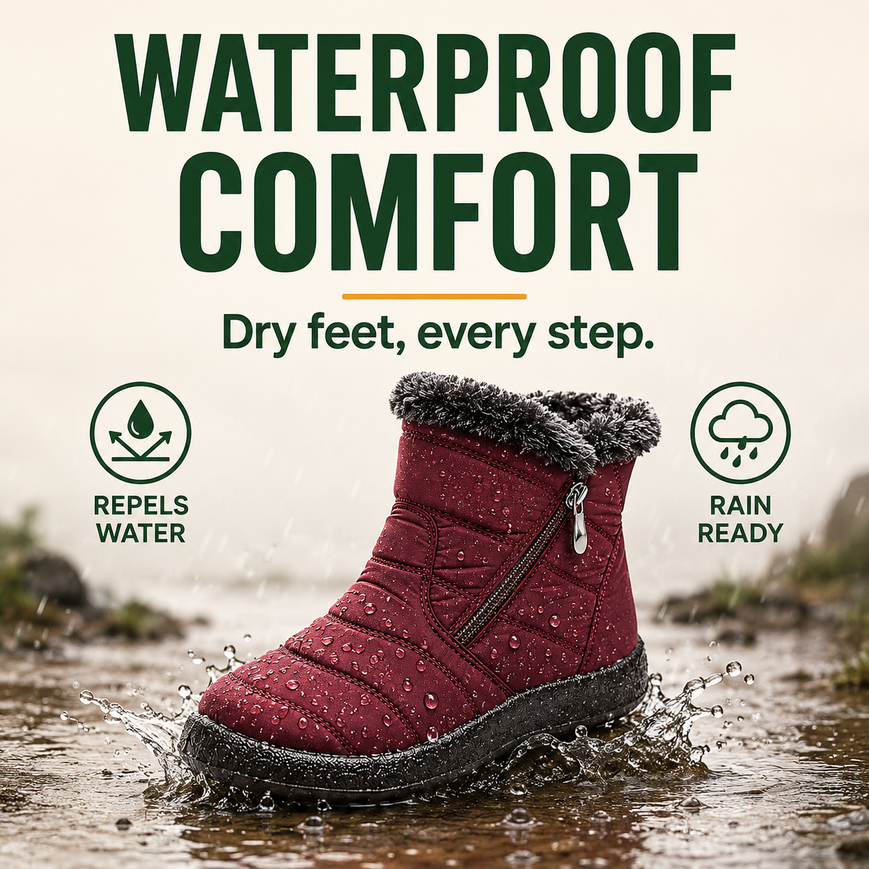 FrostTrek™ Women's Waterproof Fleece-Lined Winter Boots