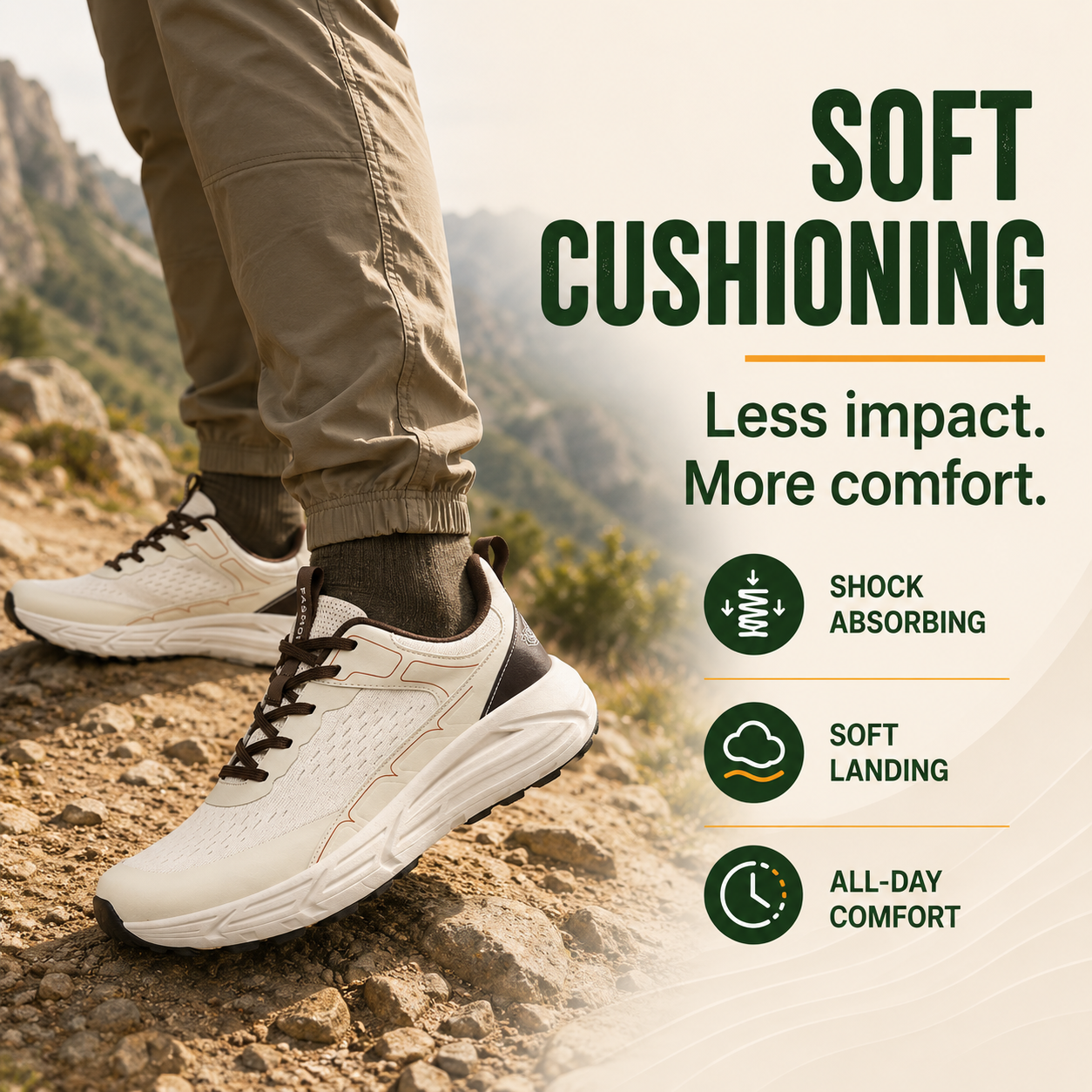 StrideEase™ Men’s Wide-Toe Orthopedic Walking Shoes