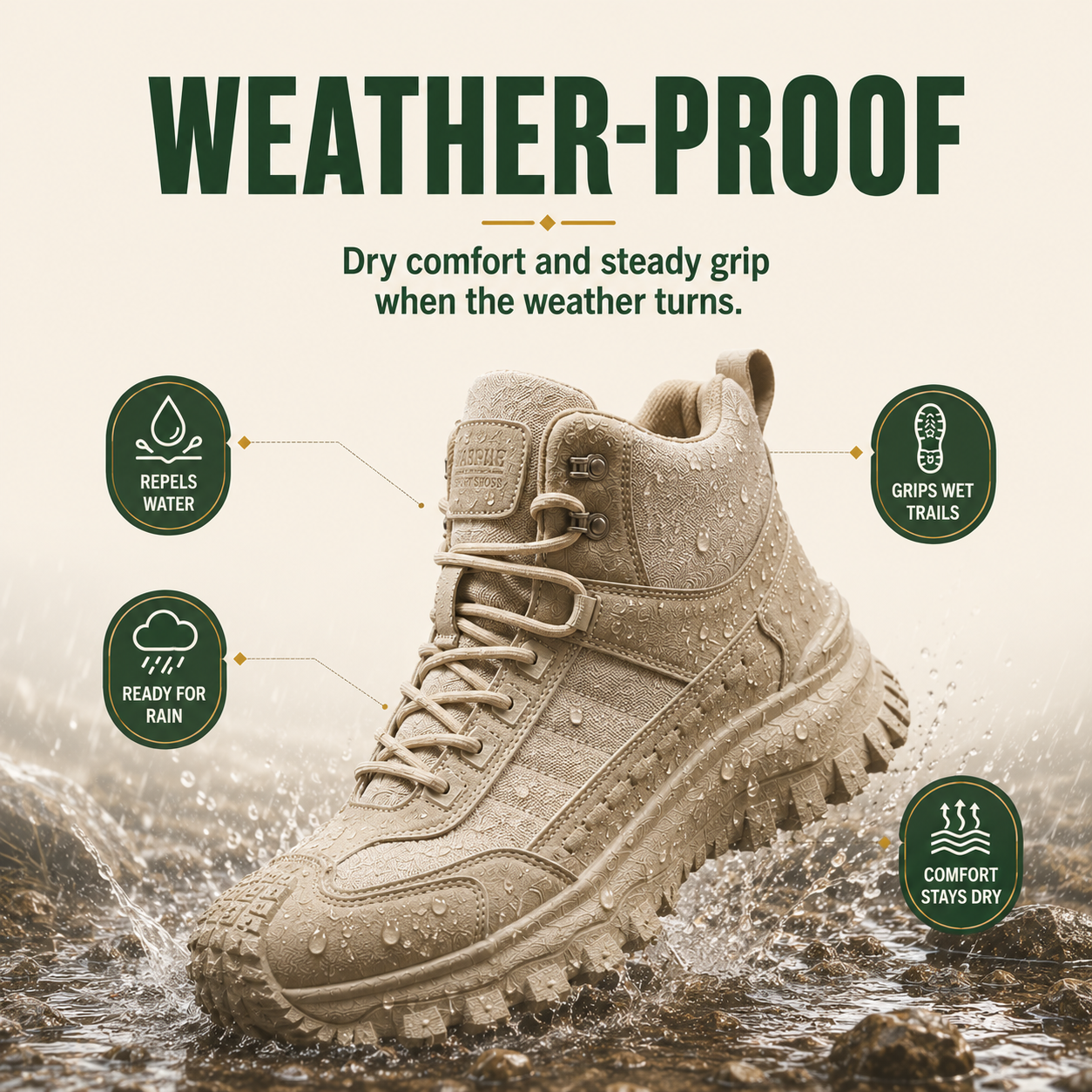 VentureStride™ Herren Outdoor-Wanderstiefel
