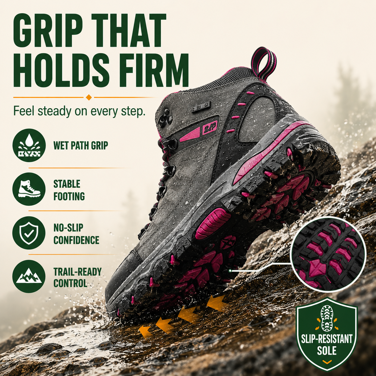 TrailShield™ Women’s Waterproof Hiking Boots