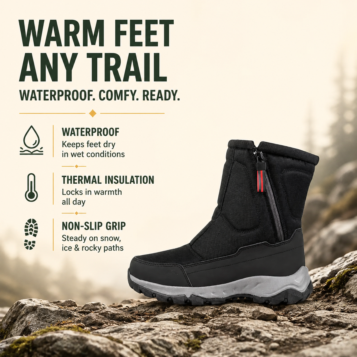 GlacierTrek™ Women’s Waterproof Thermal Boots