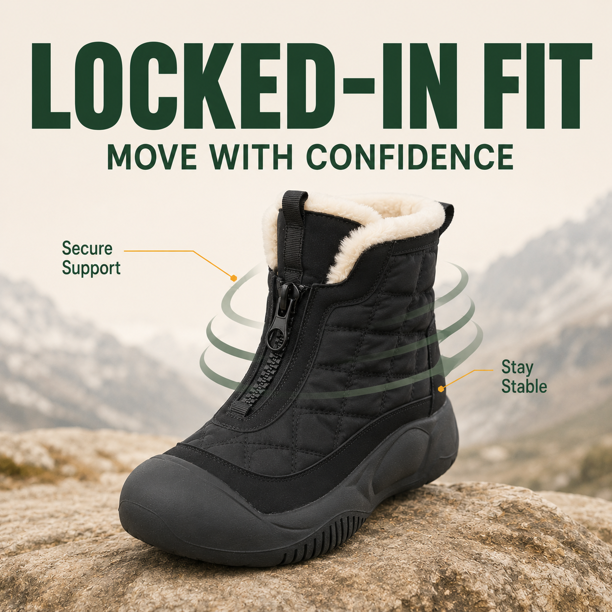 FrostCore™ Damen-Winterstiefel mit Fleece-Futter