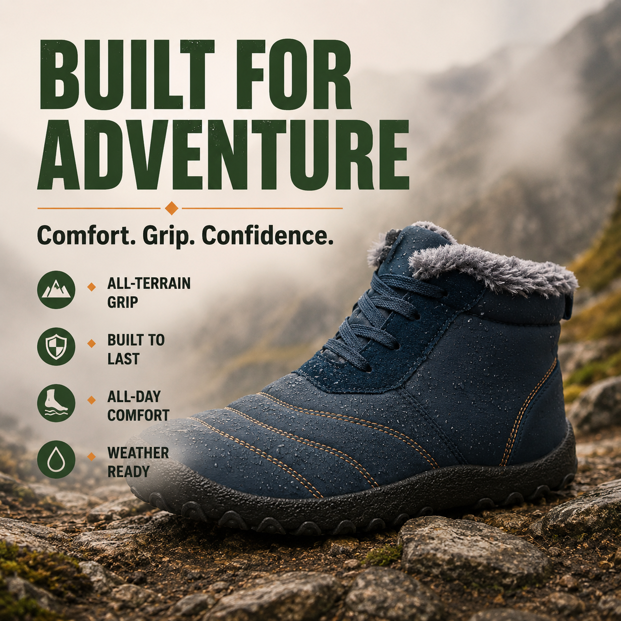 StrideCore™ Men’s Orthopedic Winter Boots