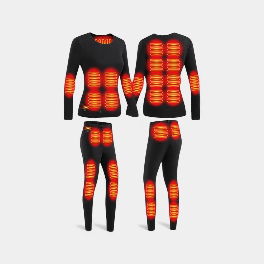 PolarFit™ Beheiztes Winter-Unterwäsche-Set für Frauen