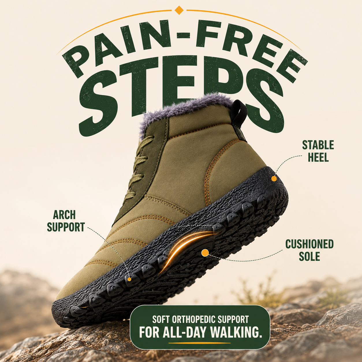 StrideCore™ Men’s Orthopedic Winter Boots
