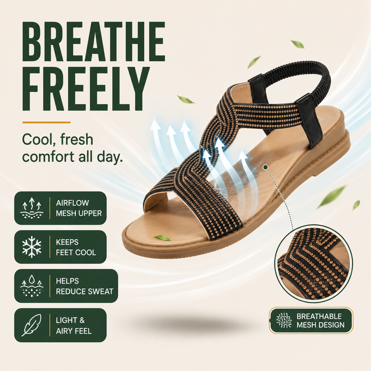 StrideSoft™ Orthopädische Komfort-Sandalen für Frauen