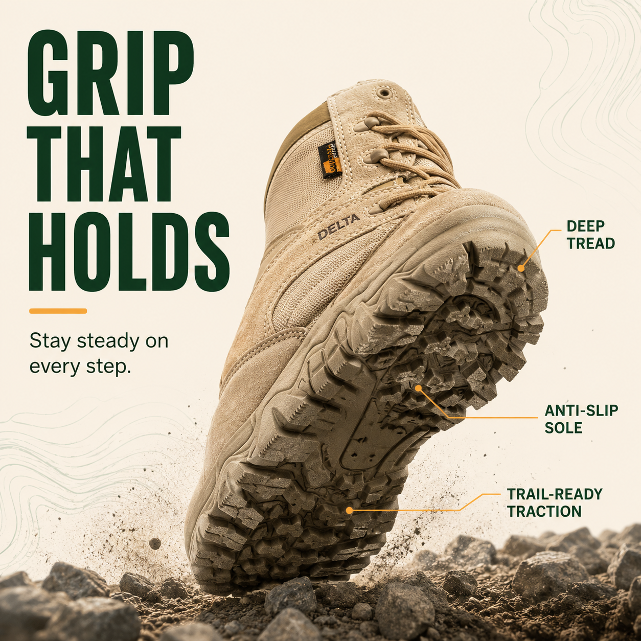 DeltaTrek™ Men’s Light-Duty Tactical Boots
