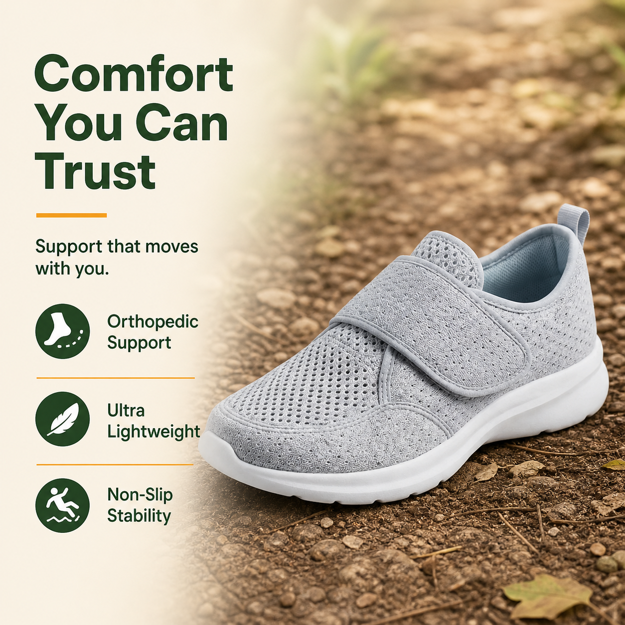 FienPro™ Women’s Orthopedic Wide-Fit Comfort Shoes