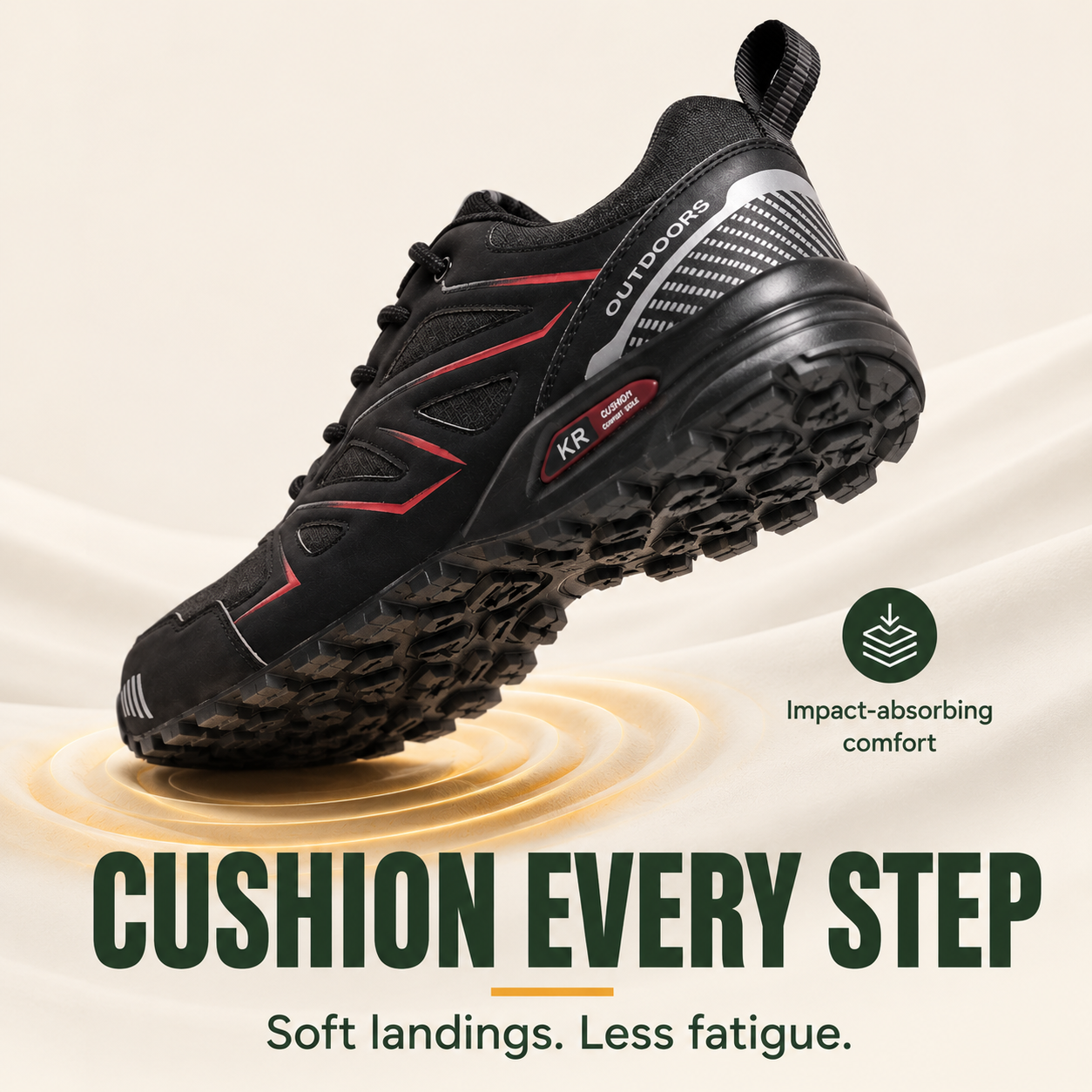 PathVenture™ Men’s Slip-Resistant Lightweight Hiking Shoes