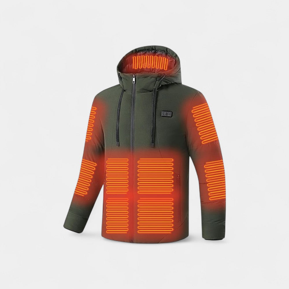 GlacierFort™ Unisex beheizte Winterkapuzenjacke