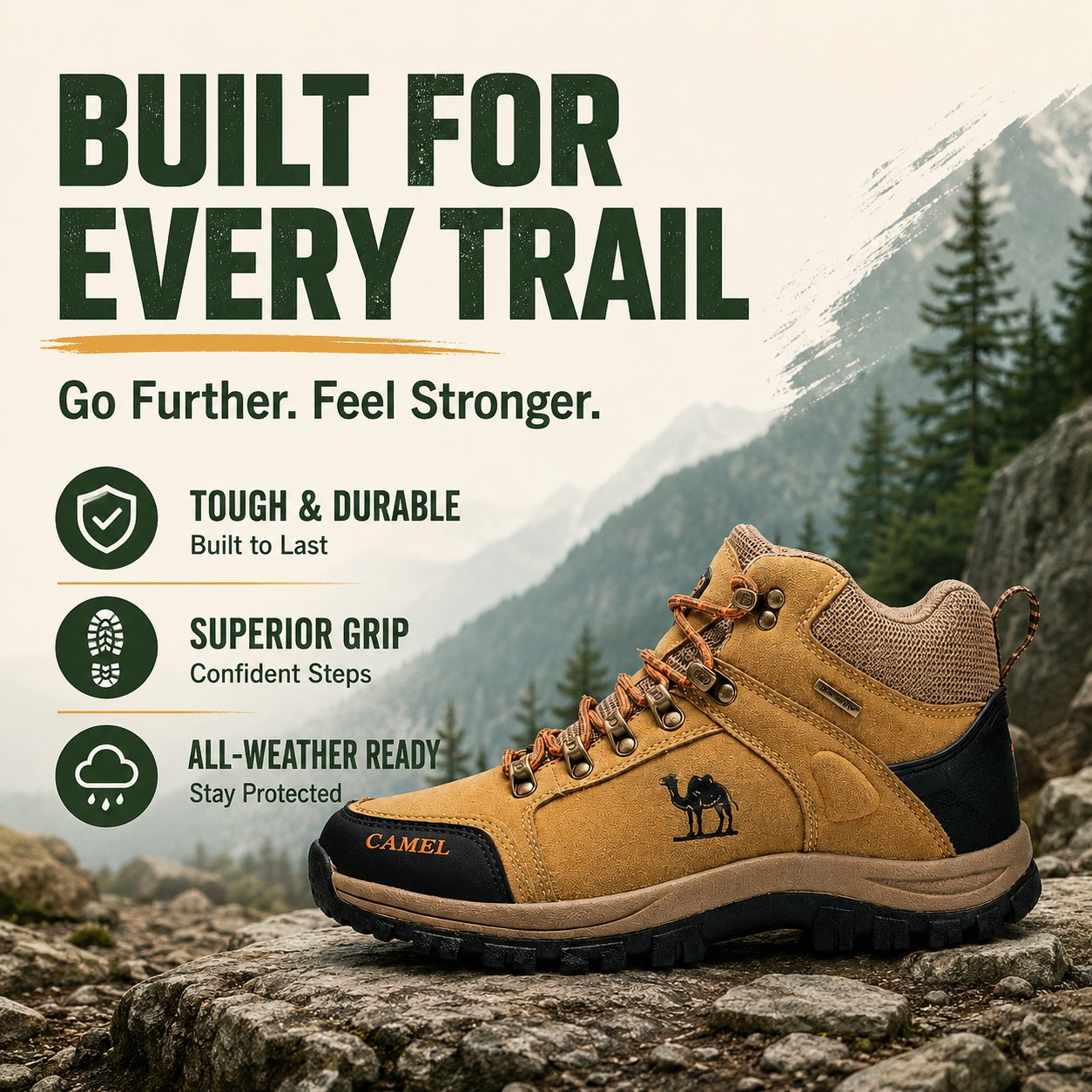 ArcticTrail™ Herren-Winterwanderstiefel mit Fleece-Futter