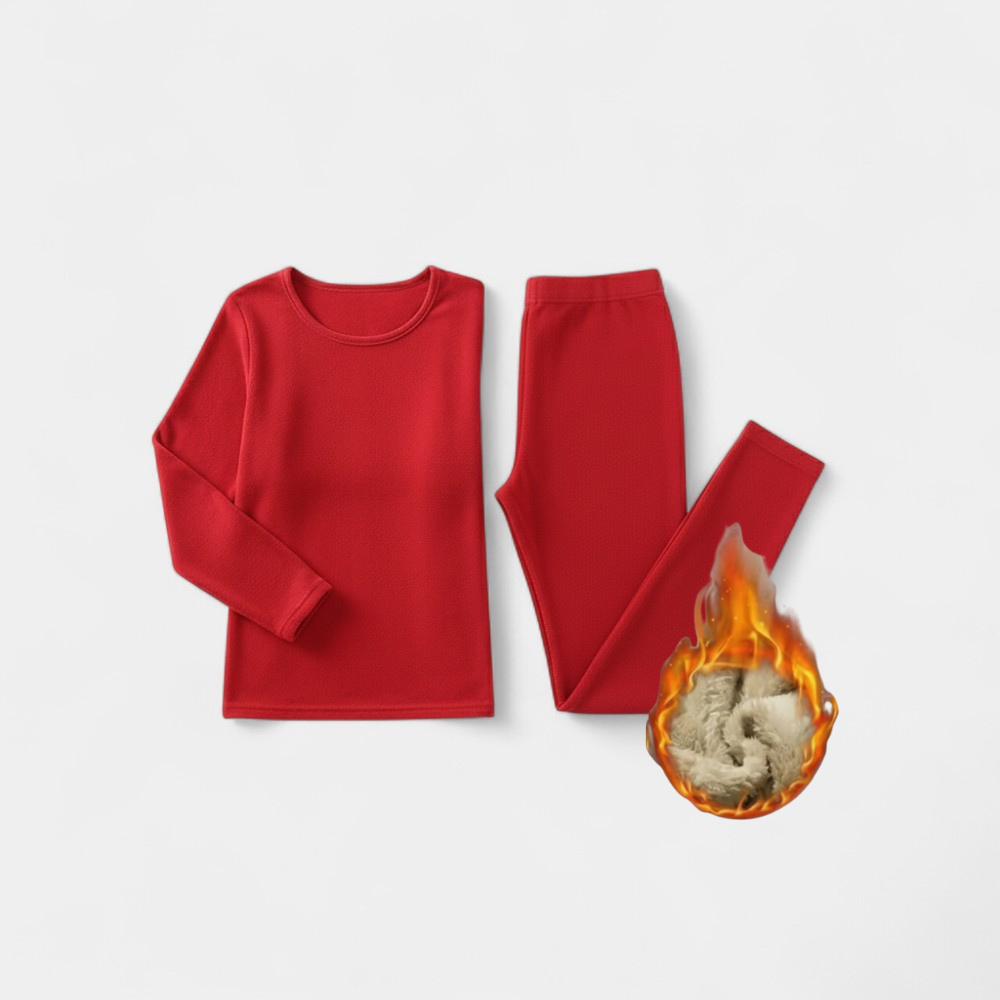 Ensemble de sous-vêtements thermiques doublés en polaire pour femmes ArcticLuxe™