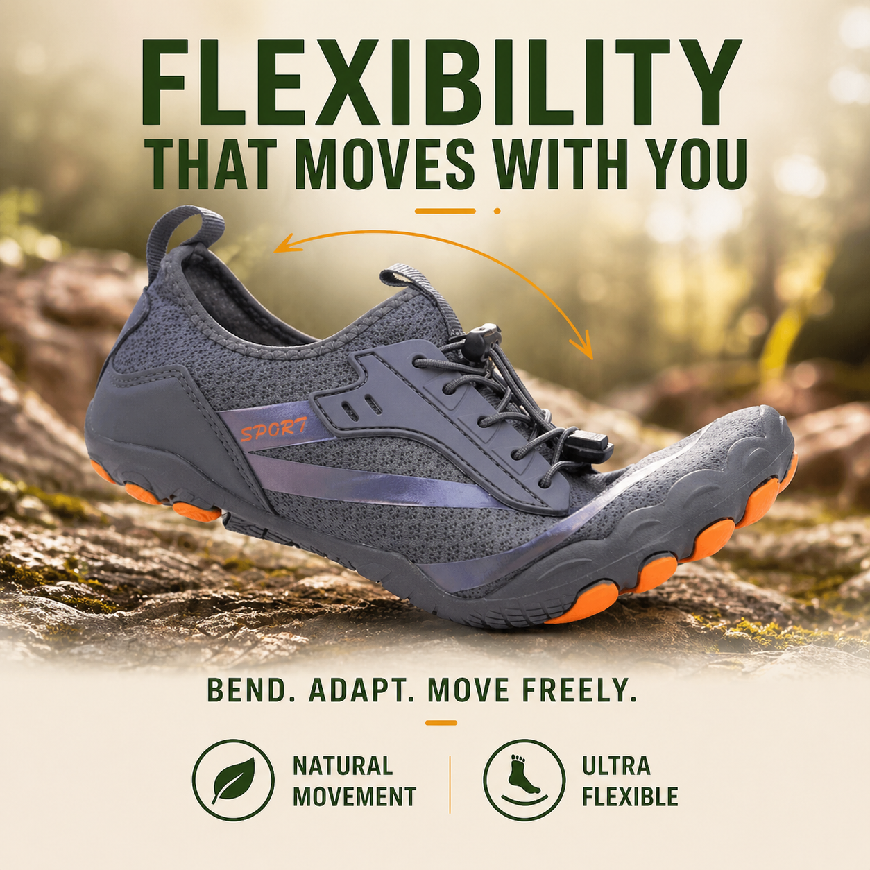 FlowStep Pro — Responsive Barefoot Shoes for Dynamic Comfort & All-Day Movement (Unisex)