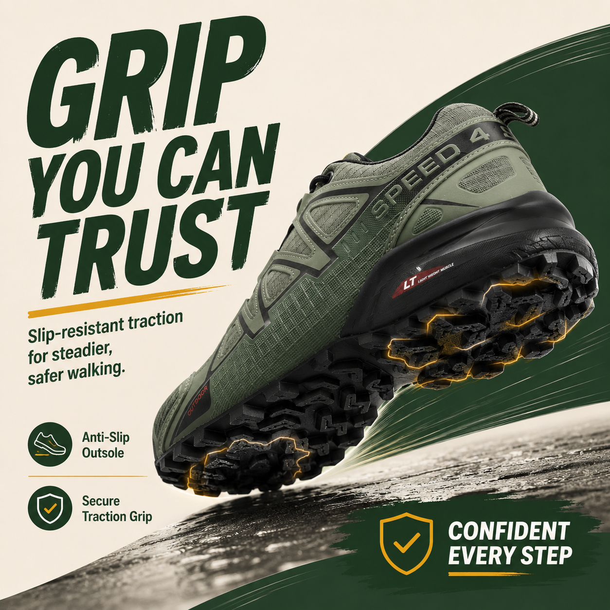 OrthoStride Aero — Orthopedic Hiking Shoes for Pain-Free Steps & Natural Support (Unisex)