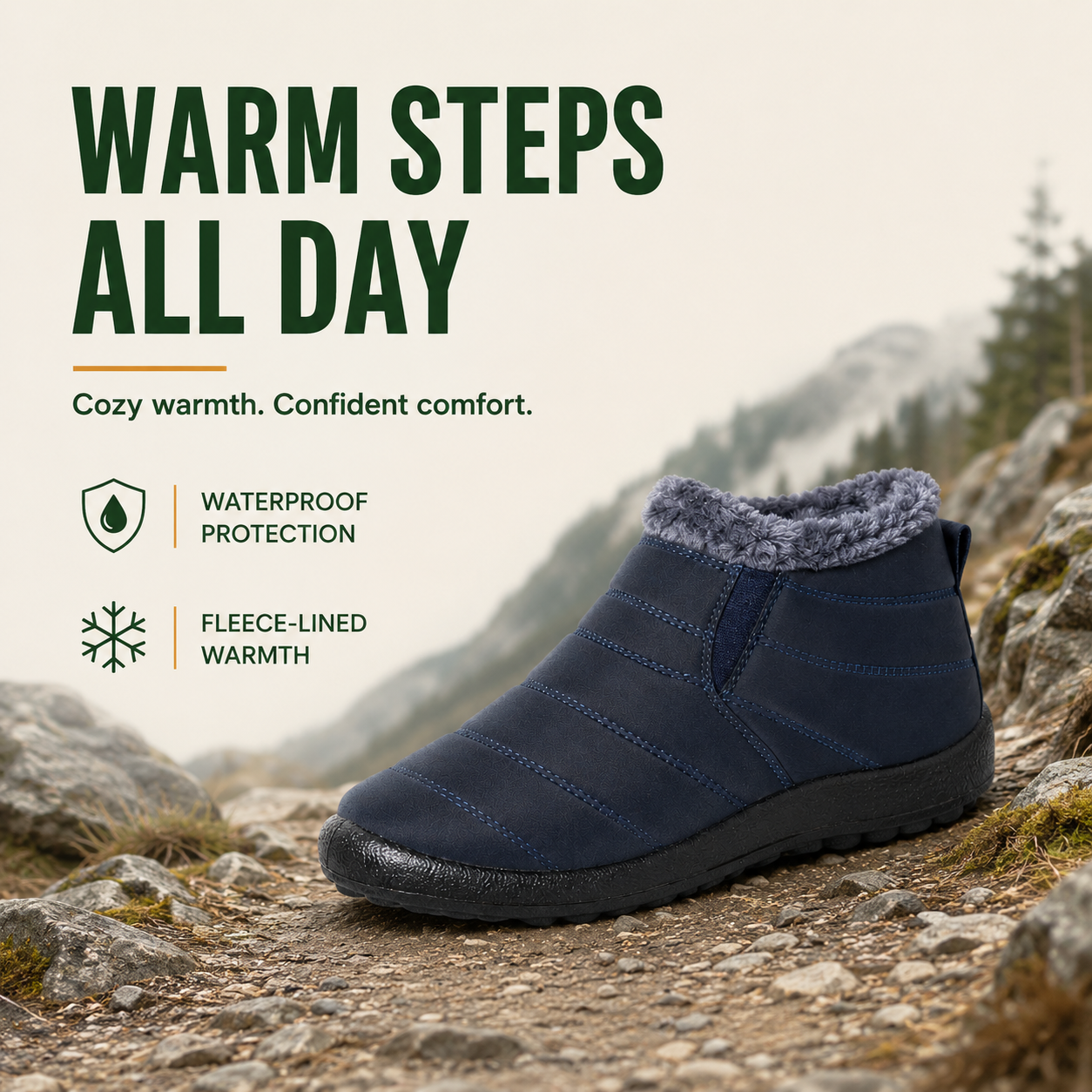 GlideSure™ Women’s Waterproof Fleece-Lined Shoes