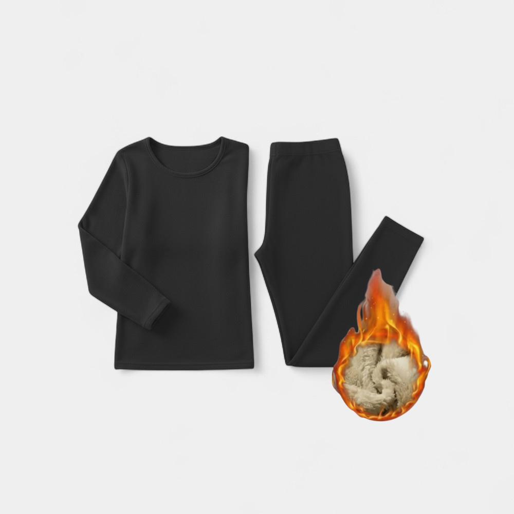 Ensemble de sous-vêtements thermiques doublés en polaire pour femmes ArcticLuxe™