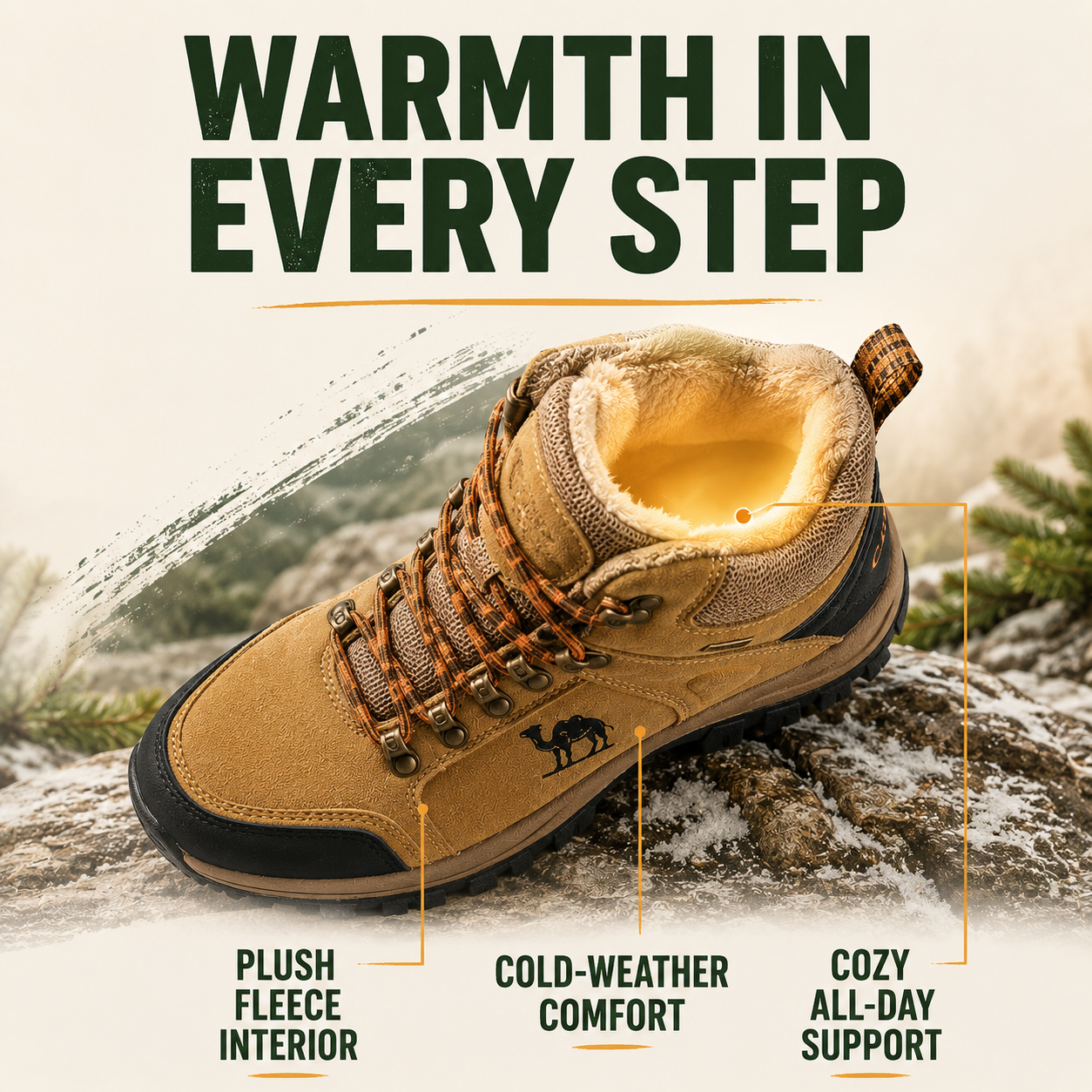 ArcticTrail™ Herren-Winterwanderstiefel mit Fleece-Futter
