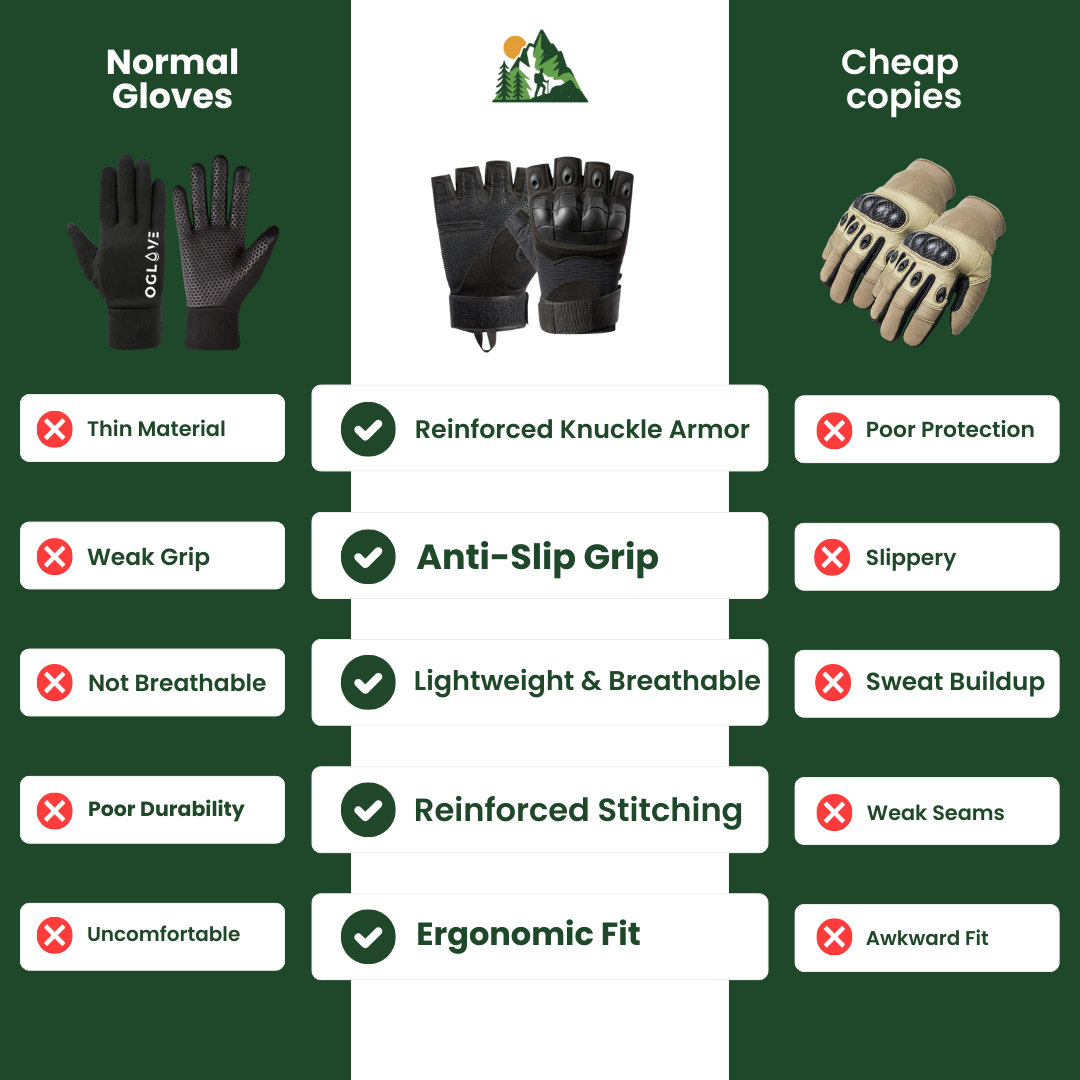 TactiCore™ Fingerless Combat Gloves
