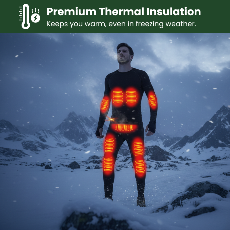 ChillGuard™ Men’s Heated Winter Underwear Set