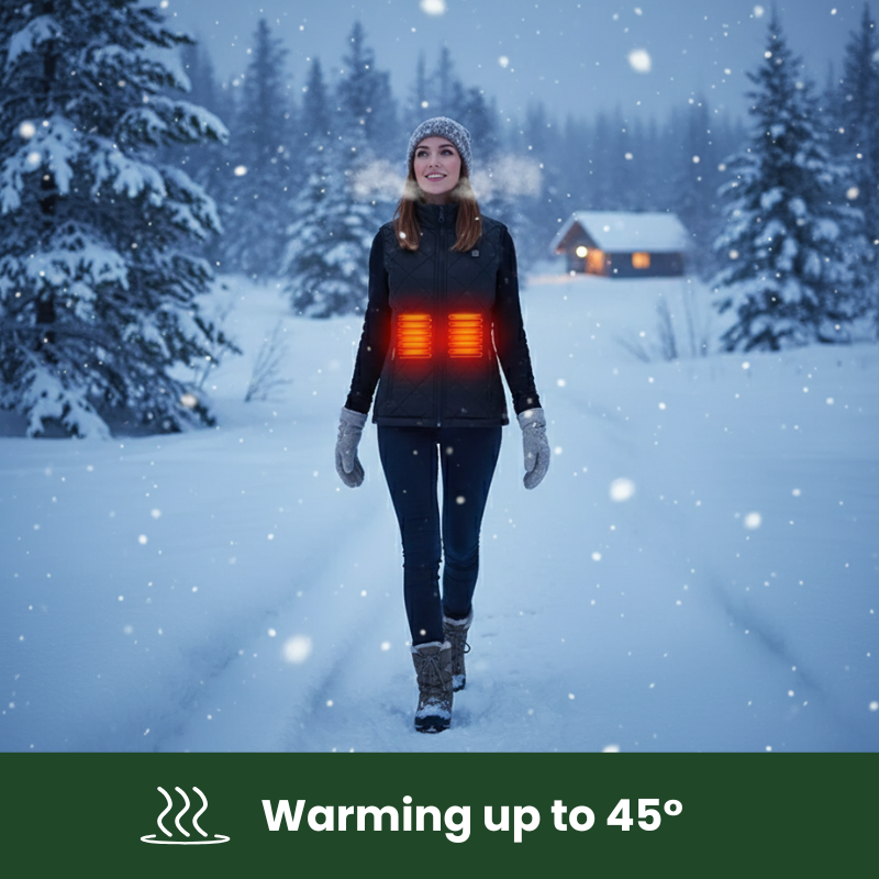 ThermoShield™ Beheizte wasserabweisende Winterweste für Frauen