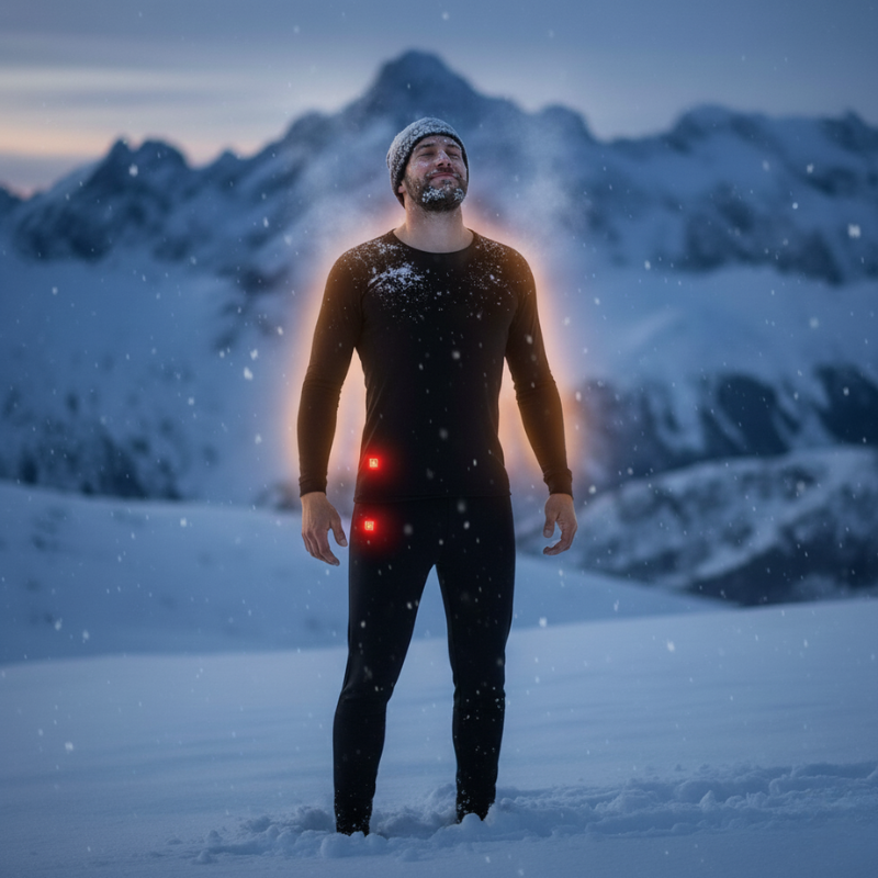 ThermaWear™ Heated Underwear Set – Lightweight, Rechargeable & All-Day Warmth