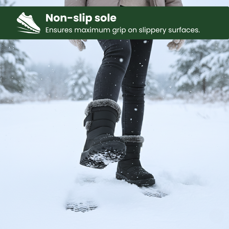 FrostNova™ Wasserdichte, mit Fleece gefütterte Winterstiefel für Damen