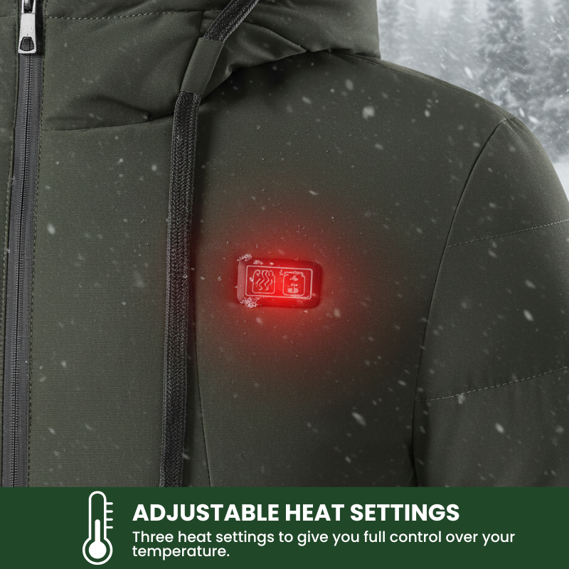 GlacierFort™ Unisex beheizte Winterkapuzenjacke