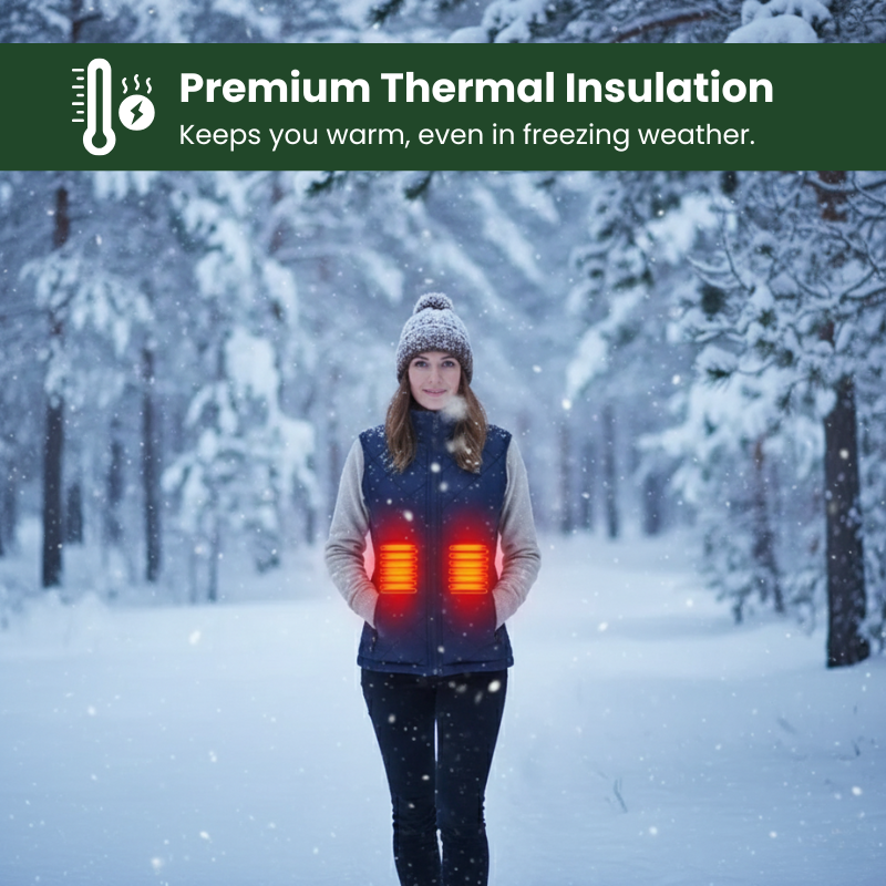 ThermoShield™ Beheizte wasserabweisende Winterweste für Frauen