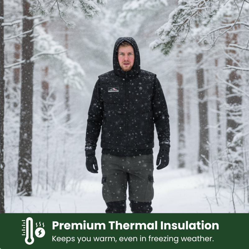 Gilet chauffant à capuche pour hommes VulcanEdge™
