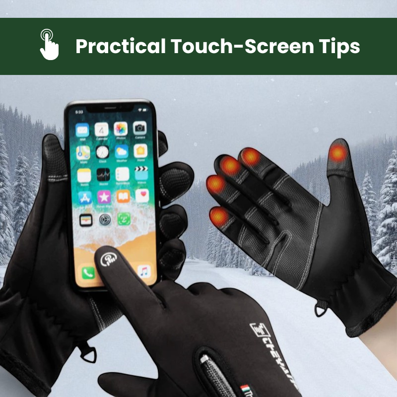 FrostGrip™ Waterproof Winter Gloves with Touchscreen Control