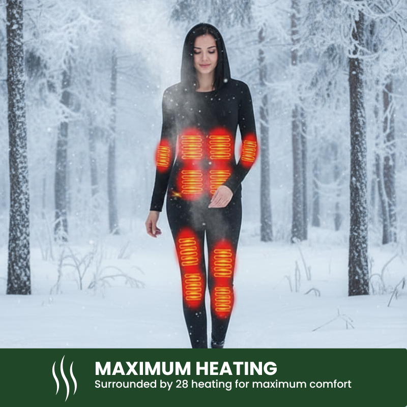 PolarFit™ Beheiztes Winter-Unterwäsche-Set für Frauen