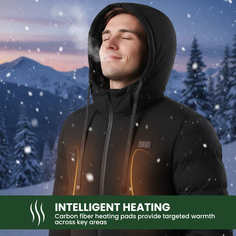 GlacierFort™ Unisex beheizte Winterkapuzenjacke