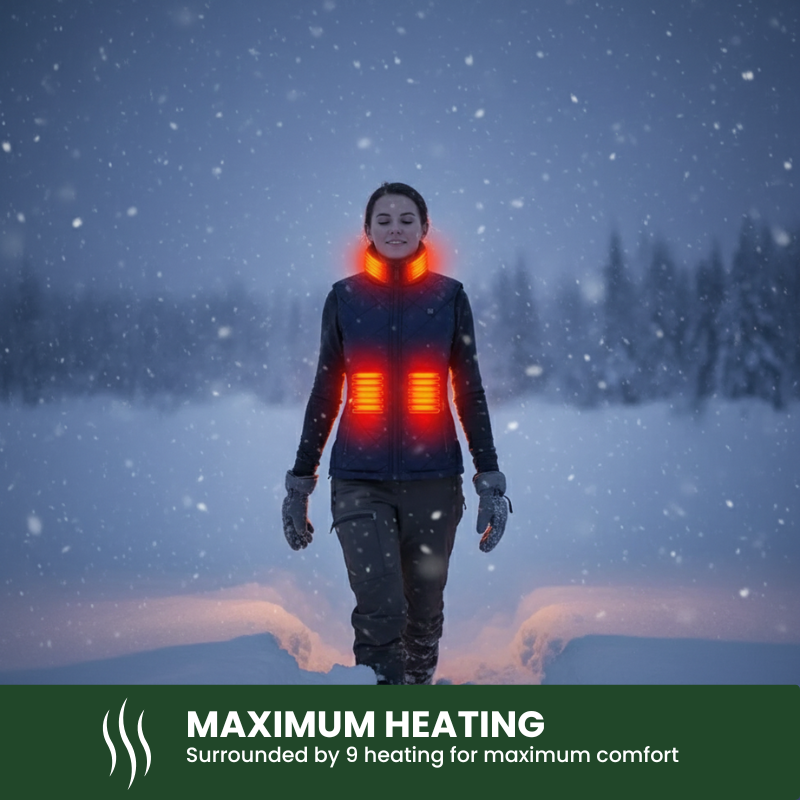 ThermoShield™ Beheizte wasserabweisende Winterweste für Frauen